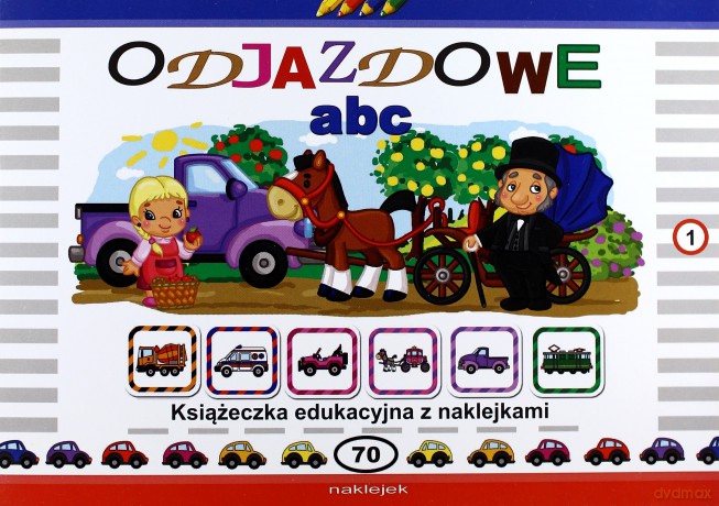 Odjazdowe abc. Książeczka edukacyjna z naklejkami część 1 - Wojciech Wejner [KSIĄŻKA]