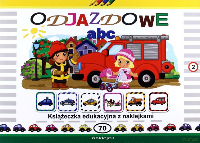 Odjazdowe abc. Książeczka edukacyjna z naklejkami część 2 - Wojciech Wejner [KSIĄŻKA]