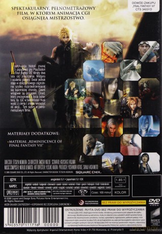 Final Fantasy VII: Advent Children [DVD]