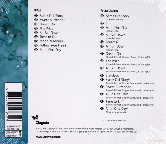 Ultravox: U-Vox (Remastered) [2CD]