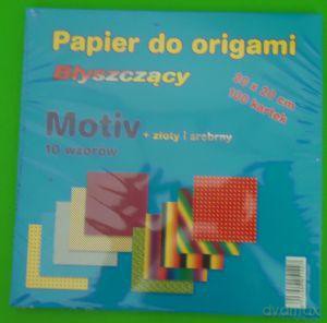 Papier do origami błyszczący 20x20 100 kartek