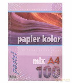 Papier kolory pastelowe mix A4-100