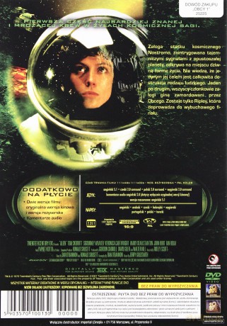Obcy. 8 pasażer Nostromo wersja rozszerzona [DVD]