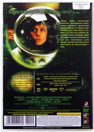 Obcy. 8 pasażer Nostromo wersja rozszerzona [DVD]