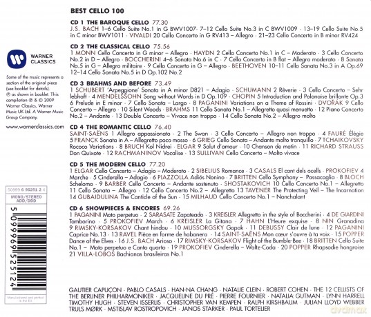 100 Best Cello [6CD]