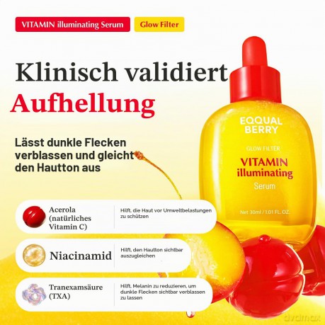 Eqqualberry - Vitamin Illuminating Serum - 30 ml