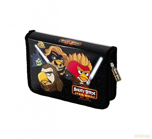 Piórnik dwuklapkowy bez wyposażenia Angry Birds Gwiezdne Wojny II (Star Wars)