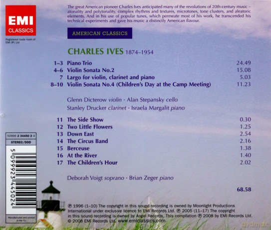 Various Artists: American Classics: Charles Ives [CD]