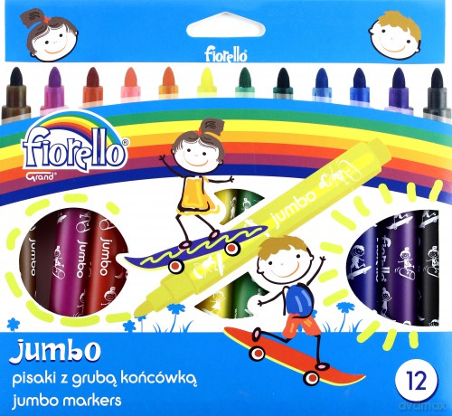 Pisaki 12 kolorów Jumbo Fiorello GR-F678-12