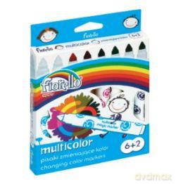 Pisaki 6 kolorów + dwa magiczne Multicolor Fiorello GR-F166-8