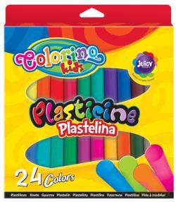 Plastelina 20 kolorów + 2 neonowe + srebrna i złota