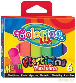 Plastelina neonowa 6 kolorów