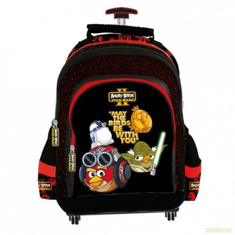 Plecak szkolny na kółkach 16" Angry Birds Gwiezdne Wojny II (Star Wars)