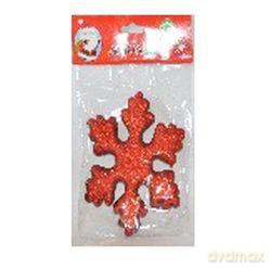 Płatek śniegu 15 cm czerwony