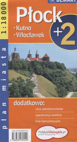 Płock, Włocławek. Plan miasta 1:18 000 i 1:15 000 [KSIĄŻKA]