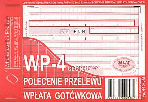 Polecenie przelewu - Wpłata gotówkowa - A6