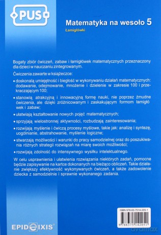 PUS Matematyka na wesoło 5. Łamigłówki [KSIĄŻKA]