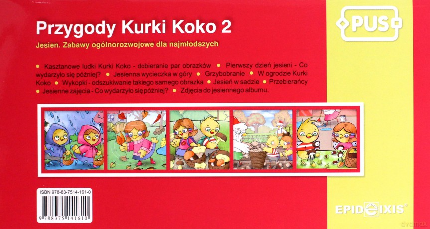 PUS. Przygody Kurki Koko. Część 2. Jesień. Zabawy ogólnorozwojowe dla najmłodszych.