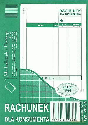 Rachunek dla konsumenta A6