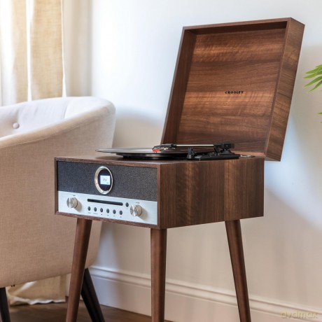 Crosley: Nash Entertainment Center (Walnut)