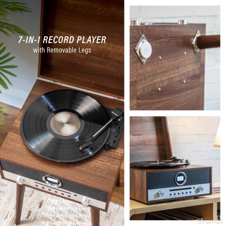 Crosley: Nash Entertainment Center (Walnut)