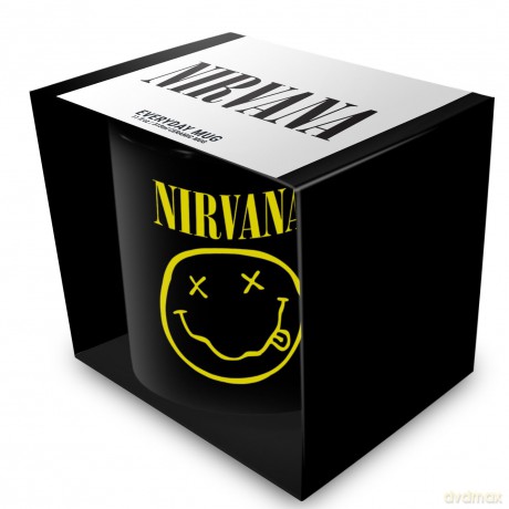 Nirvana: Nirvana (Smiley) Black Pod Mug