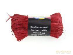 Rafia naturalna 50 g czerwona