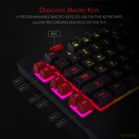 Redragon: Redragon K512 Shiva Rgb Backlit Membrane Gaming Keyboard
