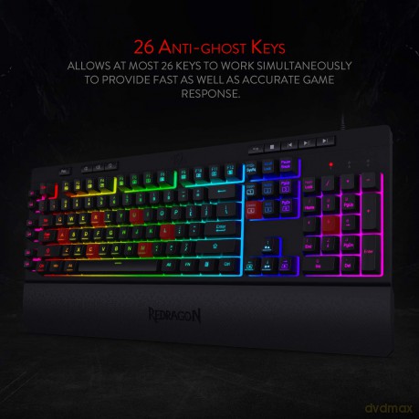 Redragon: Redragon K512 Shiva Rgb Backlit Membrane Gaming Keyboard