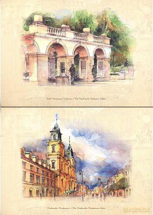 Reprodukcja akwarelowa Warszawa