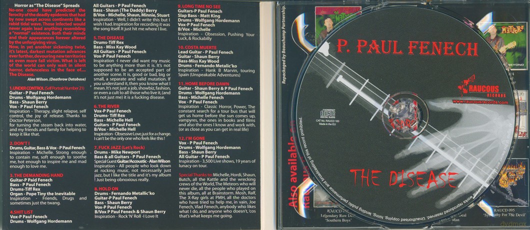 P Paul Fenech: The Disease [CD]