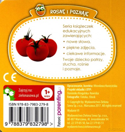 Rosnę i poznaję. Owoce i warzywa [KSIĄŻKA]