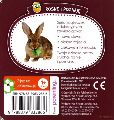 Rosnę i poznaję. Zwierzęta na wsi i w mieście [KSIĄŻKA]