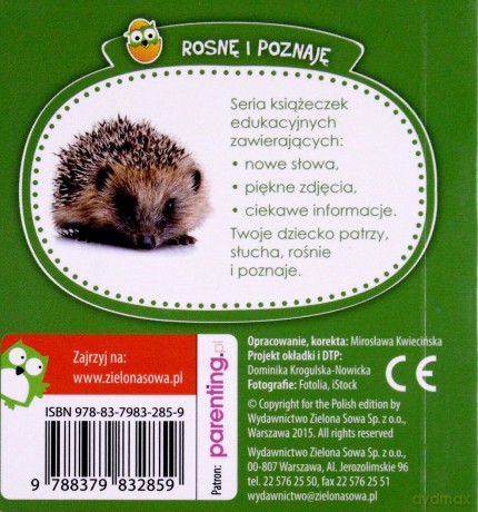 Rosnę i poznaję. Zwierzęta w lesie [KSIĄŻKA]