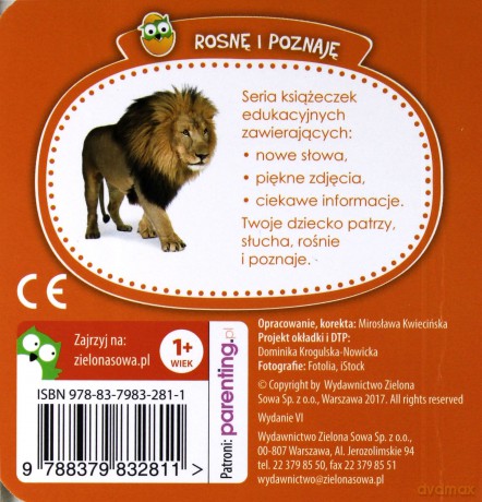 Rosnę i poznaję. Zwierzęta w zoo [KSIĄŻKA]