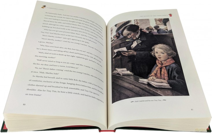 A Christmas Carol Illustrated: The Classic Festive Ghost Story (Chinese Bound Illustrated) - Charles Dickens [KSIĄŻKA]
