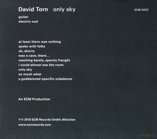 David Torn: Only Sky [CD]