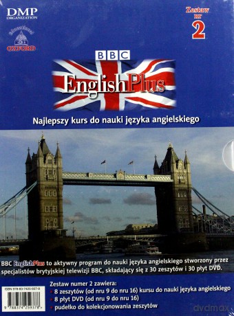 BBC English Plus - Najlepszy Kurs do nauki języka angielskiego - Zestaw nr 2 (zeszyty 9-16) [8DVD]+[8xKSIĄŻKA]