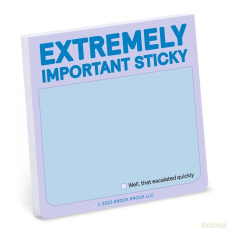 Extremely Important Sticky Note (Knock Knock Sticky Notes)