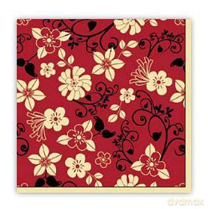 Serwetki Daisy 33x33 cm SDOG 003004 Kwiaty beżowe