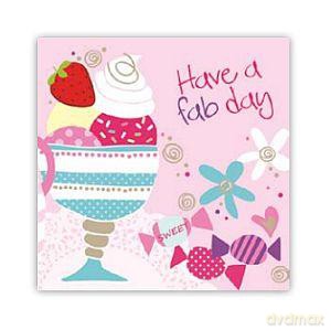 Serwetki Daisy 33x33 cm SDOG 010401 Słodycze w pucharze