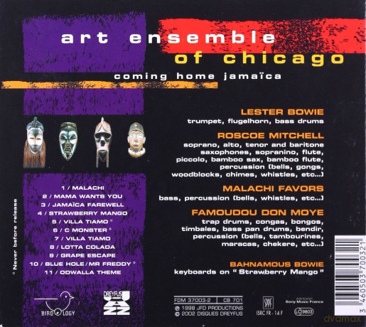 Art Ensemble Of Chicago: Coming Home Jamaica [CD]