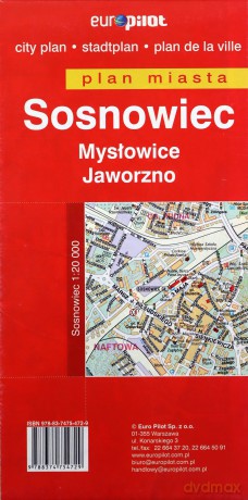 Sosnowiec, Mysłowice, Jaworzno plan miasta skala 1:20 000 [KSIĄŻKA]