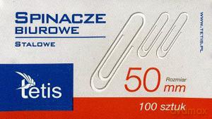 Paczka Spinacze biurowe okrągłe 50mm 100 szt 10 sztuk