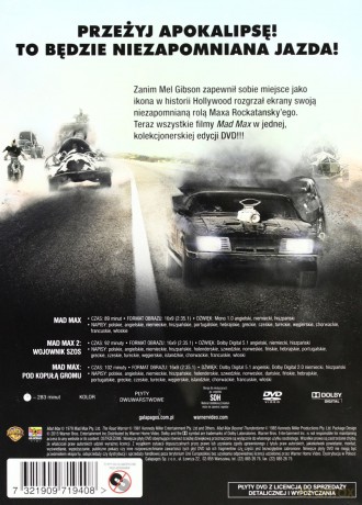 Mad Max 1+2+3 Kolekcja 3 filmów [BOX] [3DVD]