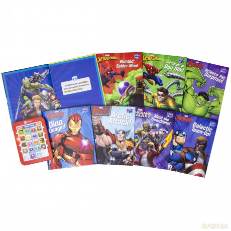 Marvel Super Heroes Spider-man, Avengers, Guardians, and More! - Me Reader Electronic Reader with 8 Book Library - PI Kids - Brian Houlihan