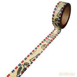 Taśma dekoracyjna papierowa washi 15mmx10m - Air mail