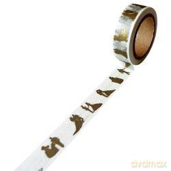 Taśma dekoracyjna papierowa washi 15mmx10m - Młoda para