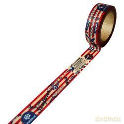Taśma dekoracyjna papierowa washi 15mmx10m - Oceanic