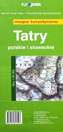 Tatry polskie i słowackie mapa turystyczna skala 1:50 000 [KSIĄŻKA]